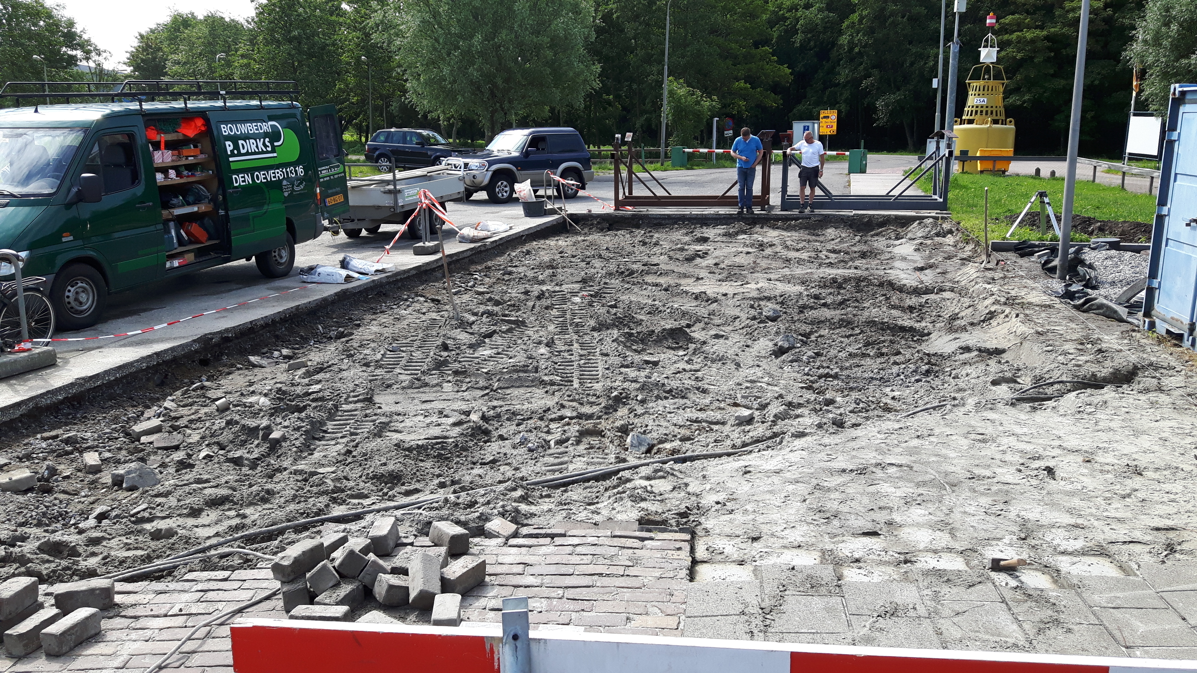 Aanpassen afspuitplaats